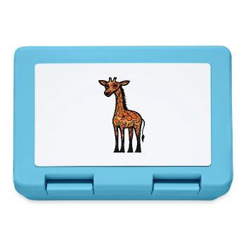 Giraffe Halloween Animal - Lunchbox - sapphire blue - Front