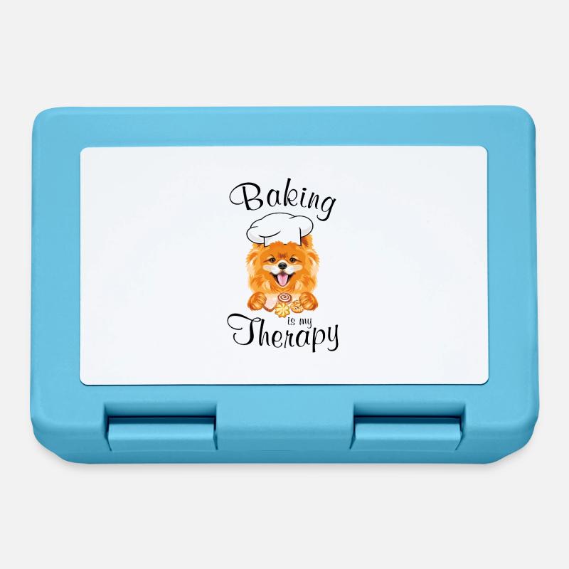 Baking is my therapy - Lunchbox - sapphire blue