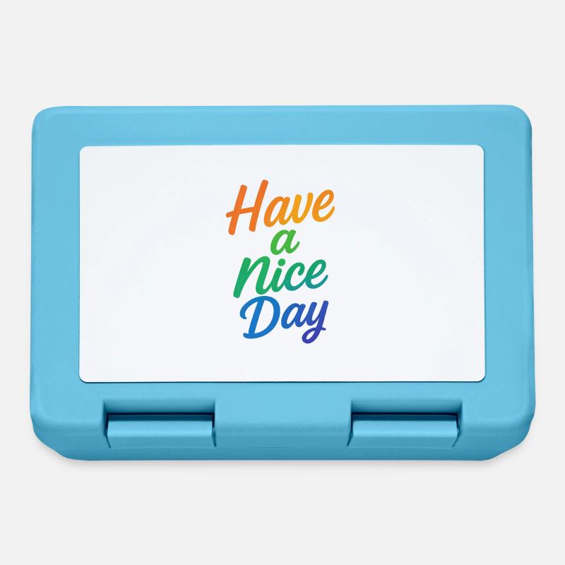 Have a nice Day - Lunchbox - sapphire blue