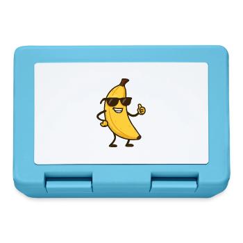 Banana Comic - Lunchbox - sapphire blue - Front
