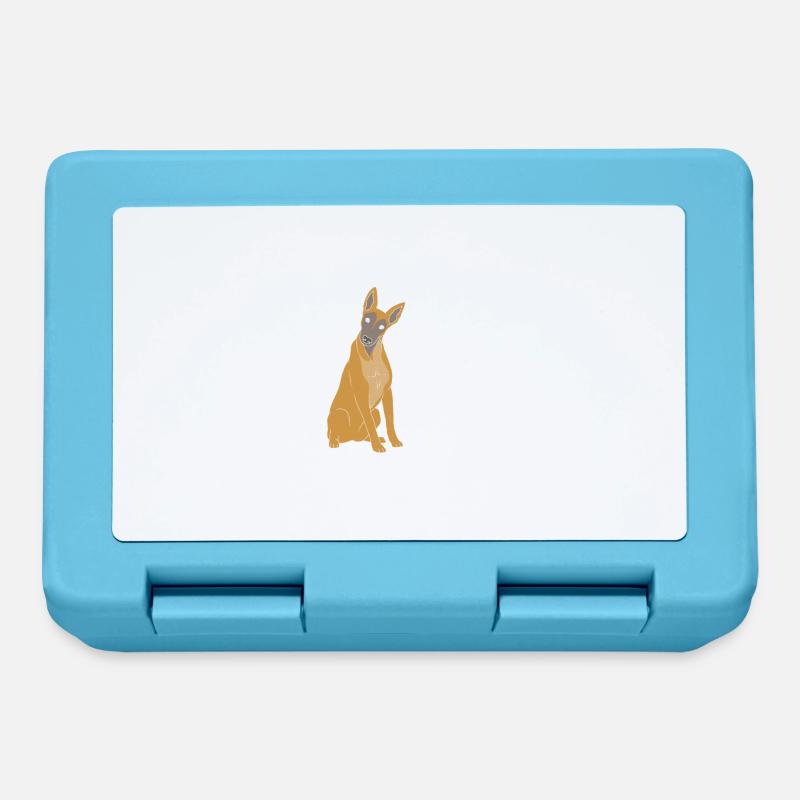 Malinois belge - Boîte à goûter - bleu saphir
