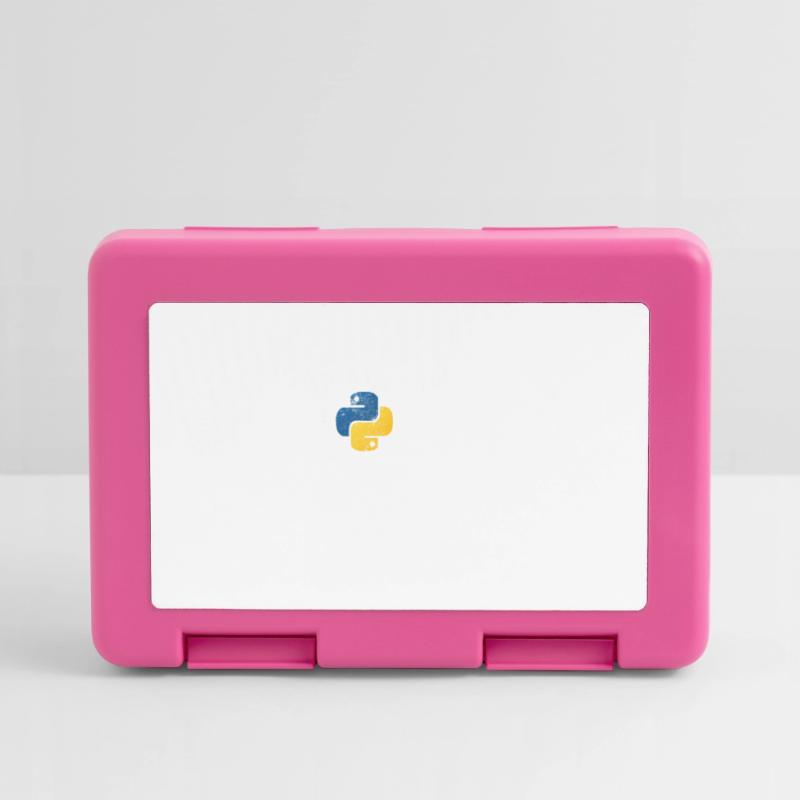 Funny Python Programmer Programming Distressed Lunchbox