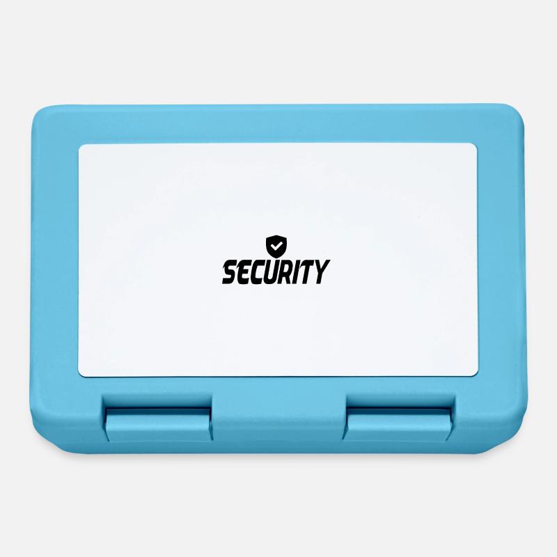 Funny Security Check - Lunchbox - sapphire blue