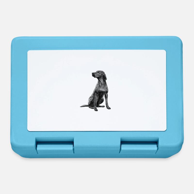Sitzender Rhodesian Ridgeback Hund - Brotdose - Saphirblau