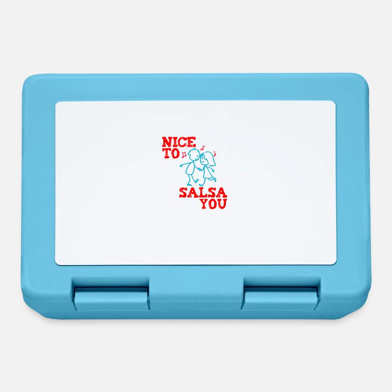 Drôle de danse salsa Agréable à vous salsa - Boîte à goûter - bleu saphir