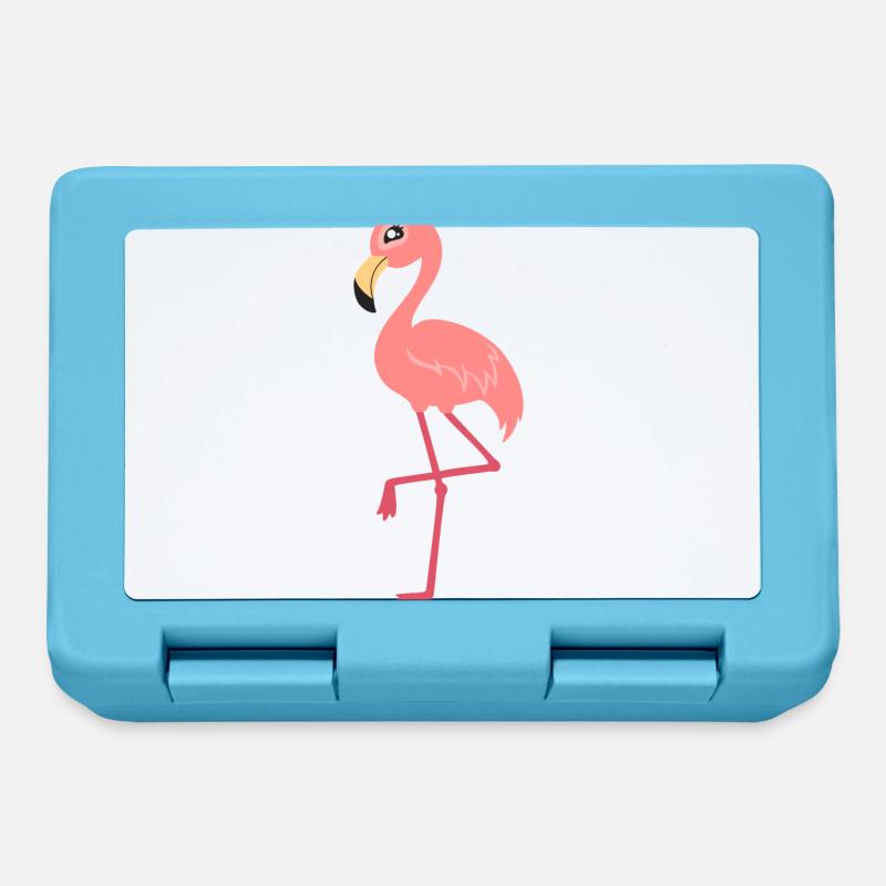 flamingo - Brotdose - Saphirblau
