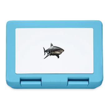 Great White Shark - Lunchbox - sapphire blue - Front