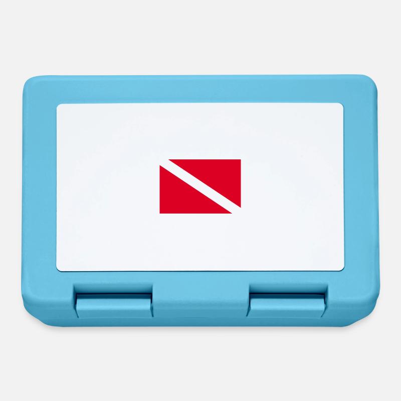 Diving Flag - Lunchbox - sapphire blue