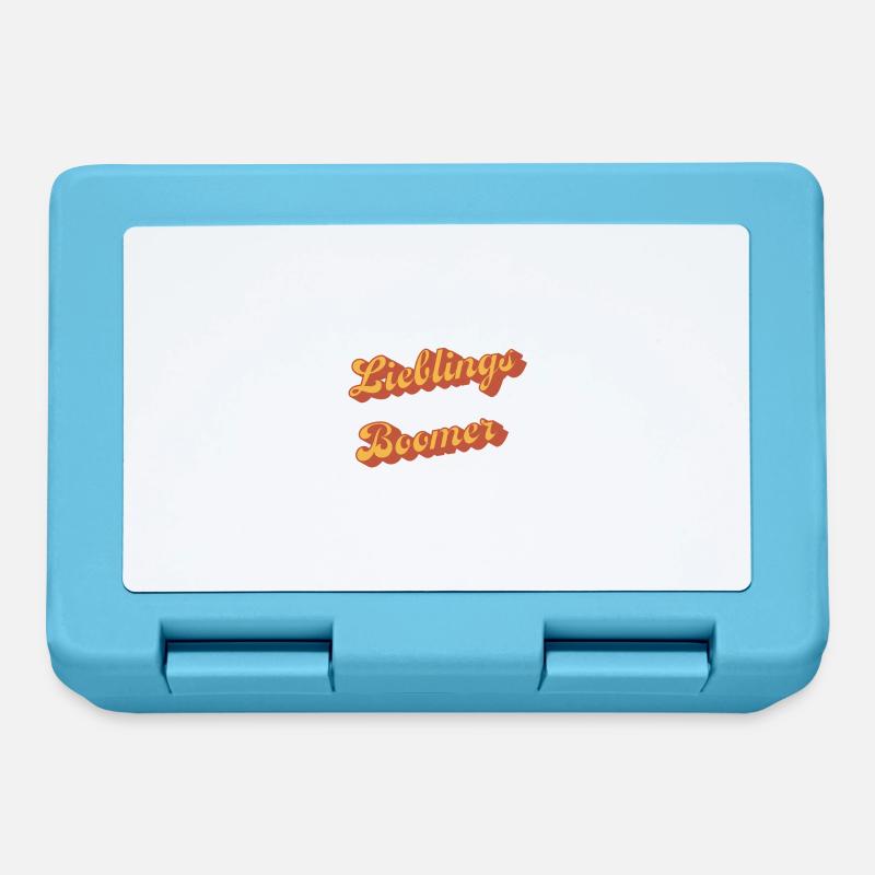 Liebling Boomer Retro Script - Brotdose - Saphirblau