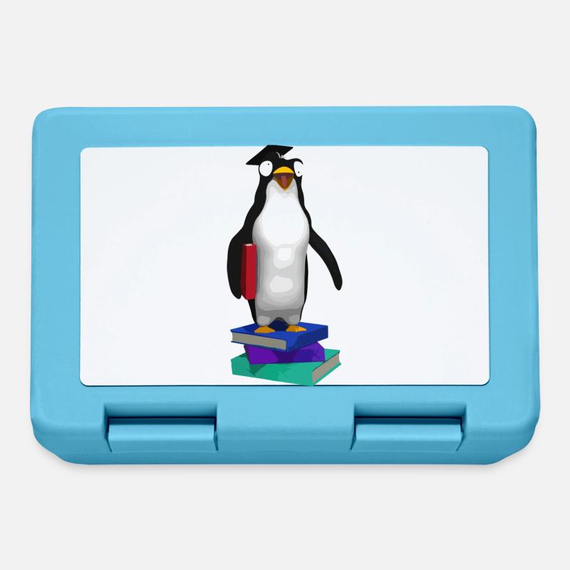 PinguinMops - Boîte à goûter - bleu saphir