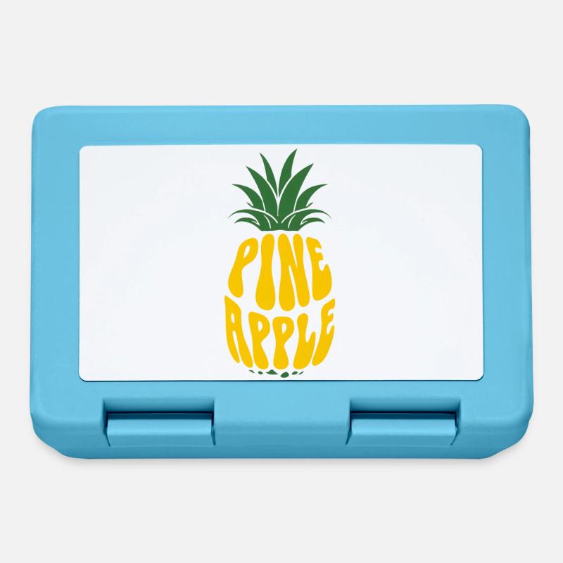 Pineapple Fruit Ananas Obst - Brotdose - Saphirblau