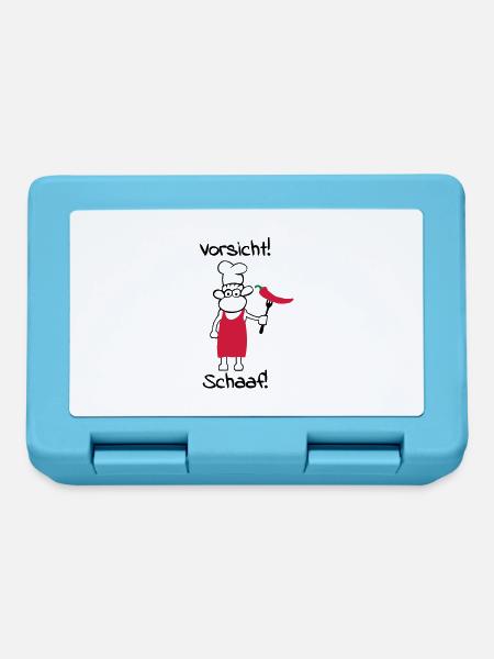 Vorsicht schaaf! - Brotdose - Saphirblau