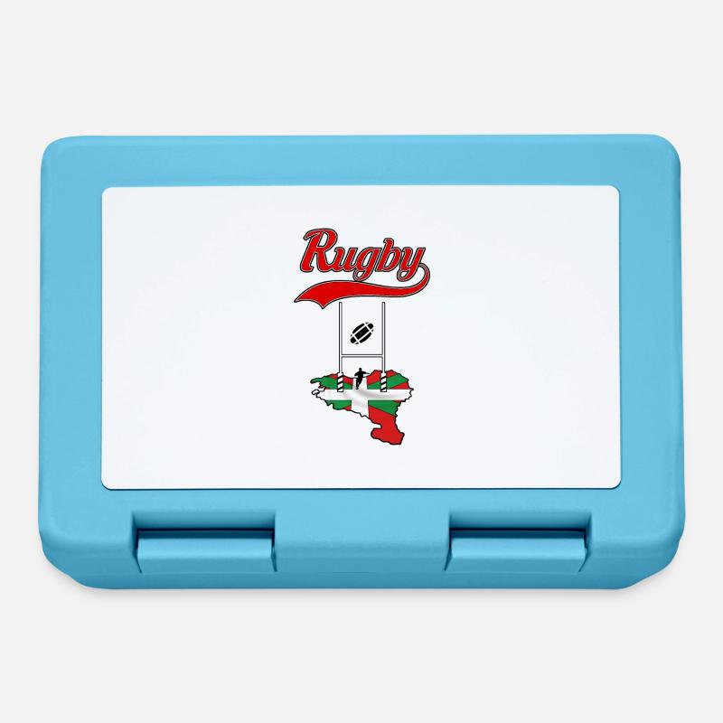 rugby basque - Boîte à goûter - bleu saphir