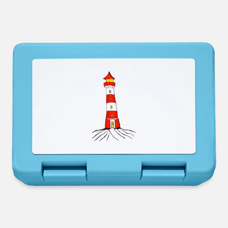 Phare - Boîte à goûter - bleu saphir