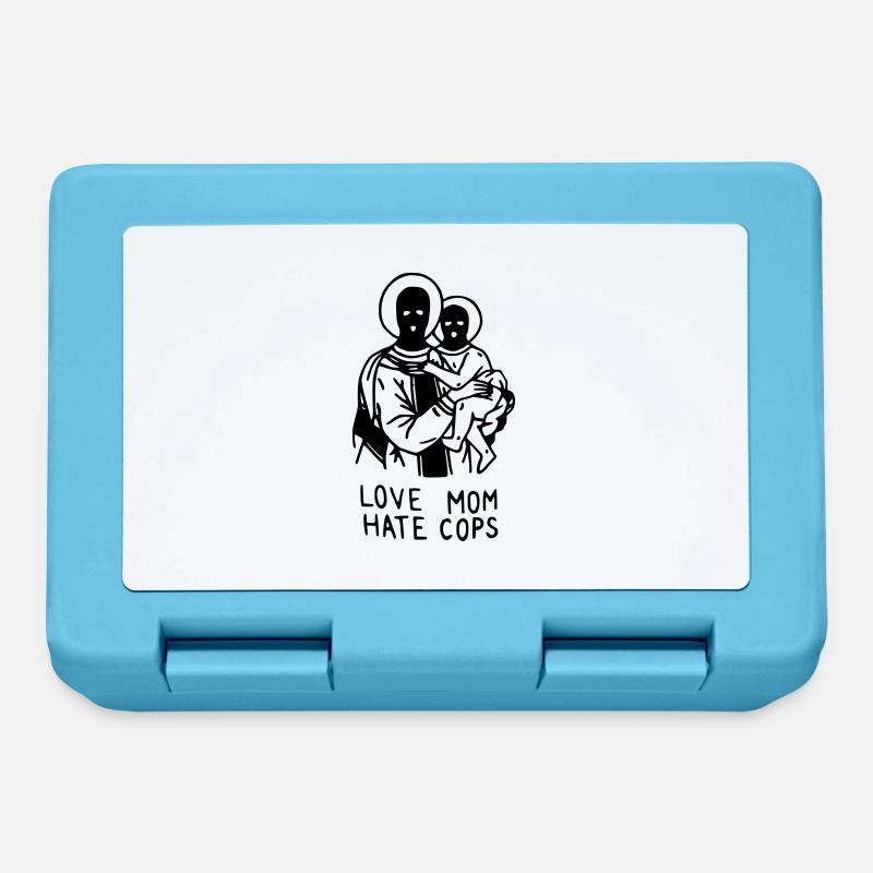 Love Mom Hate Cops - Brotdose - Saphirblau