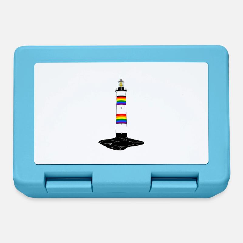 Phare lgbt - Boîte à goûter - bleu saphir
