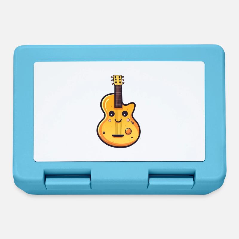 Guitar in comic style - Lunchbox - sapphire blue