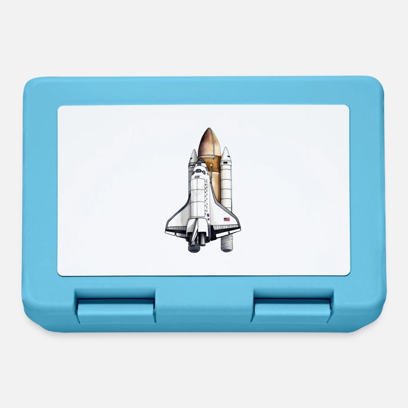 Space shuttle at liftoff - Lunchbox - sapphire blue