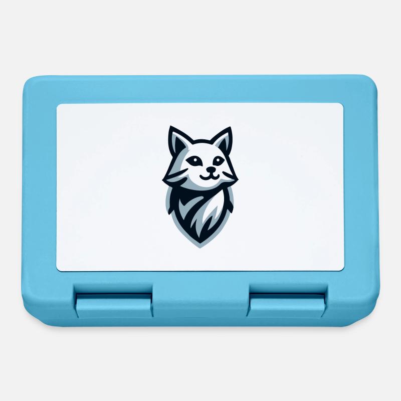 Chaton : illustration d’un peu moelleux - Boîte à goûter - bleu saphir