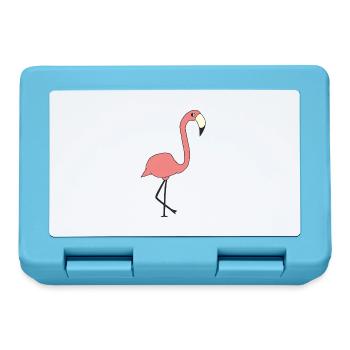 Flamingo - Lunchbox - sapphire blue - Front
