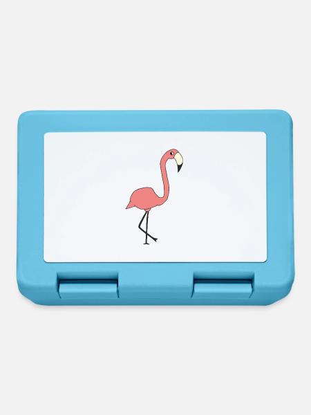 Flamingo - Lunchbox - sapphire blue