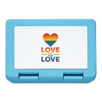 Love is Love - Brotdose - Saphirblau - Vorne