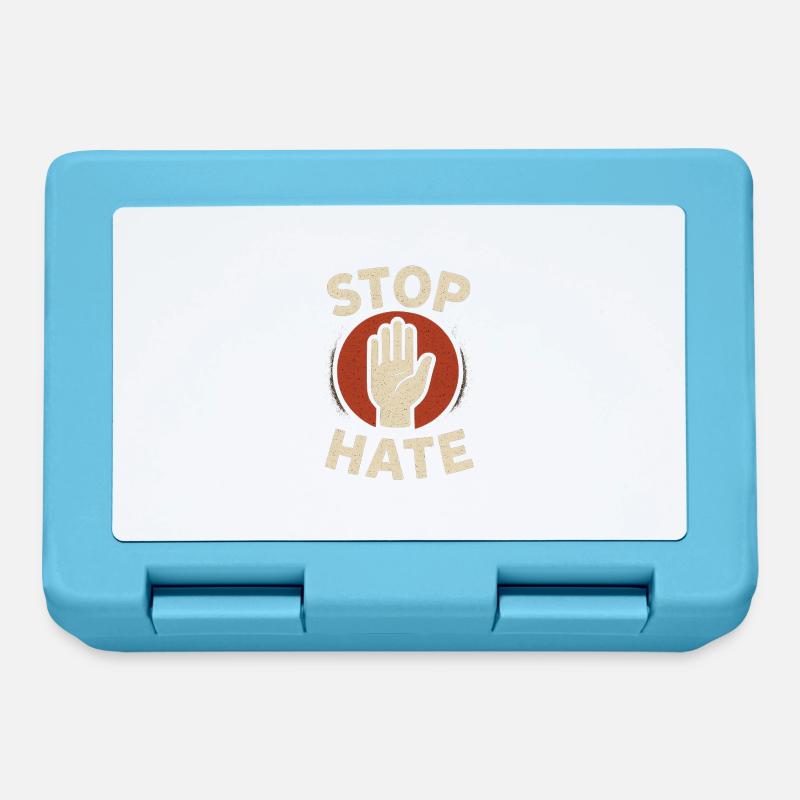 Stope Hate - Lunchbox - sapphire blue