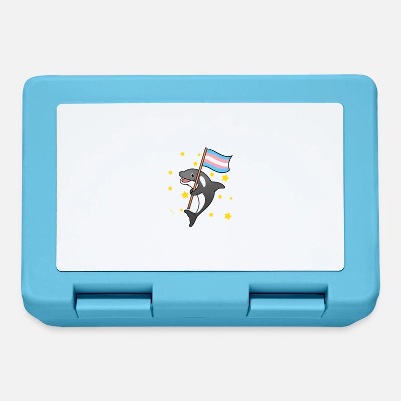 Trans Pride Orca - Boîte à goûter - bleu saphir