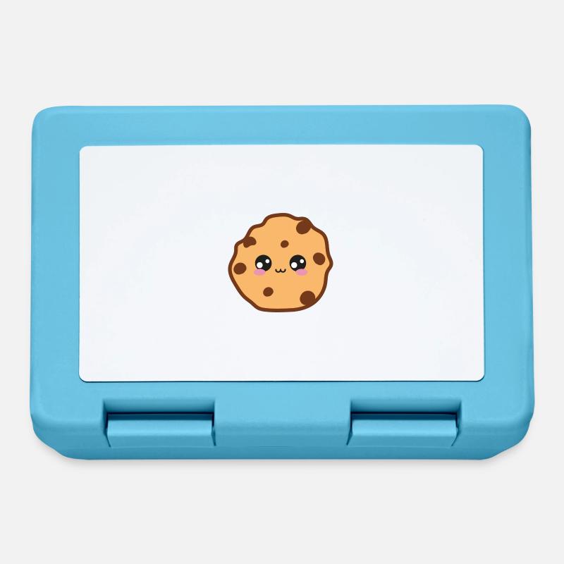 Cookie Mignon Kawaii - Boîte à goûter - bleu saphir