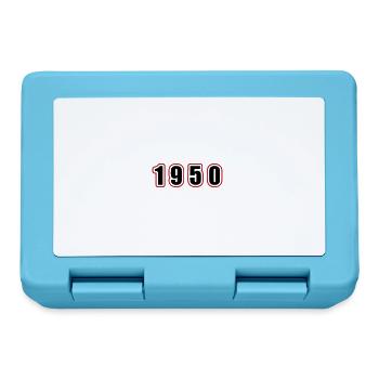 1950 Year Birthday - Lunchbox - sapphire blue - Front