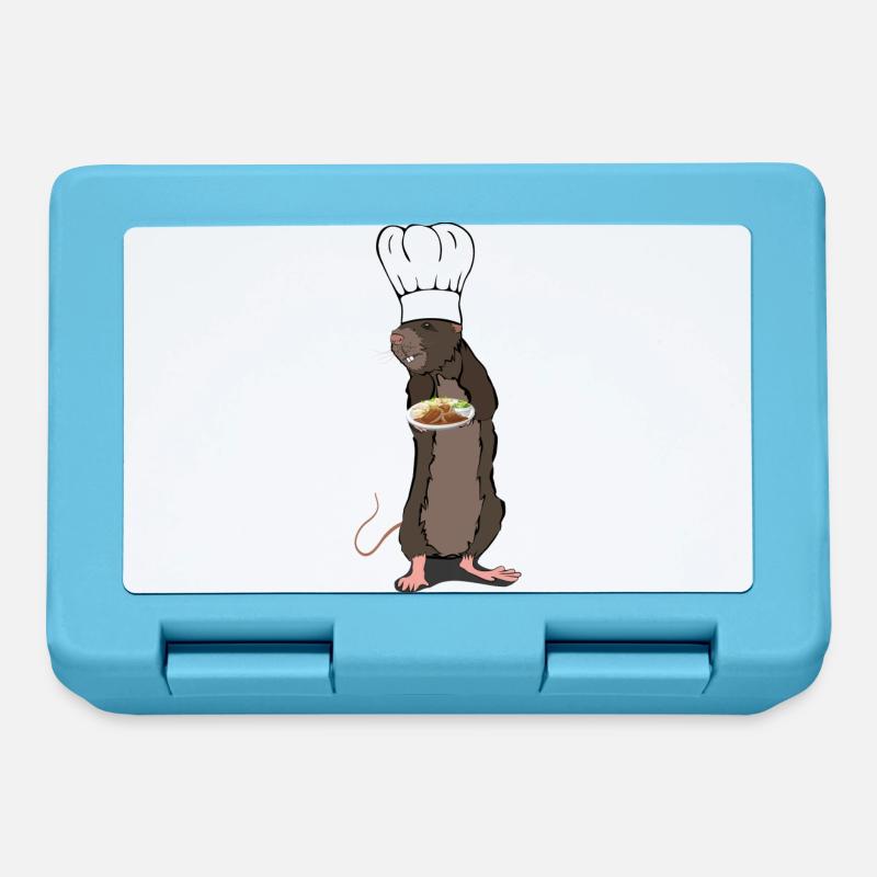 Chef rat. - Lunchbox - sapphire blue