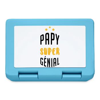 Papy Papi Grand-Père Retraite famille - Boîte à goûter - bleu saphir - Devant