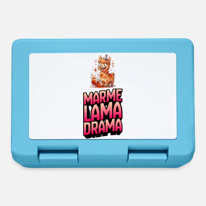 Drame Marme Lama - Boîte à goûter - bleu saphir