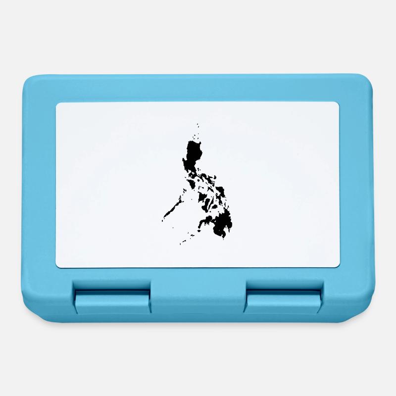 Philippines Map - Plott - Lunchbox - sapphire blue