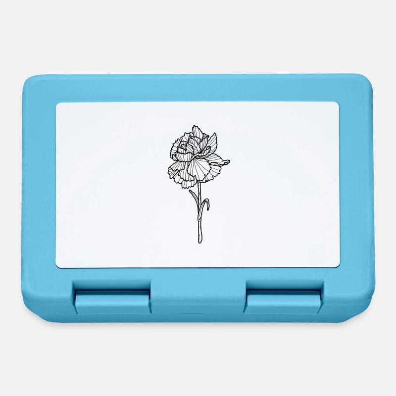 Œillet de fleur - Boîte à goûter - bleu saphir
