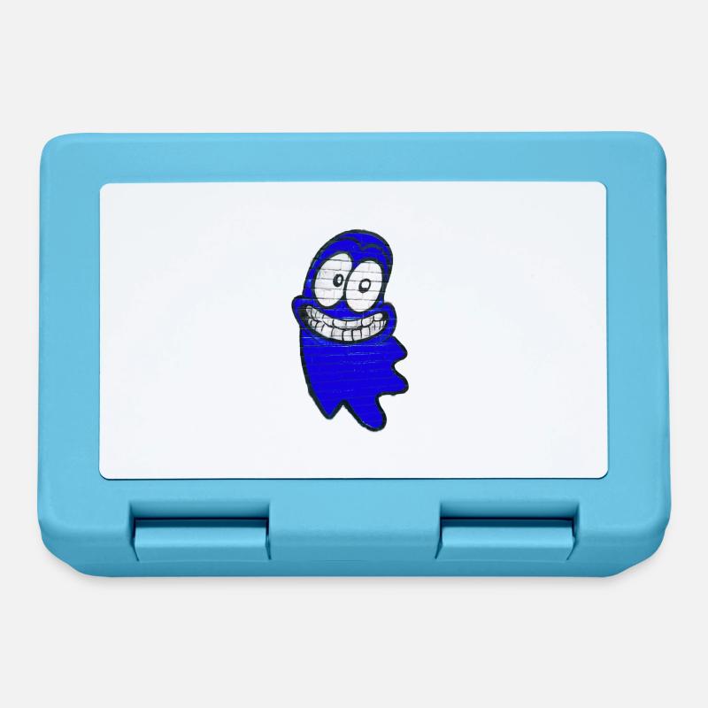 Funny smiling ghost in blue - Lunchbox - sapphire blue