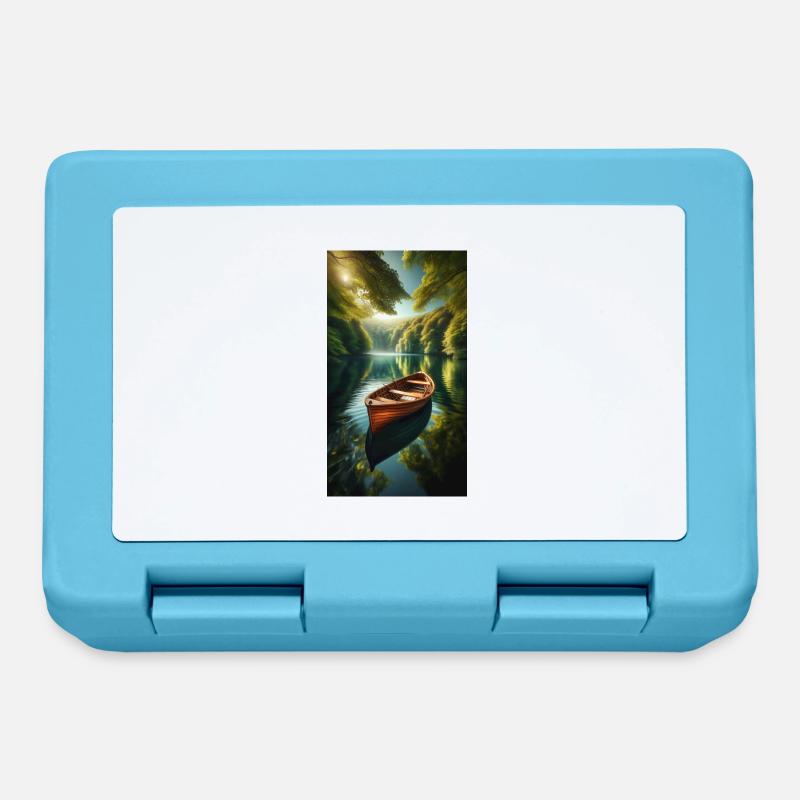 Bateau - Boîte à goûter - bleu saphir