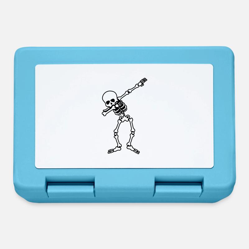 skull dabbing - Brotdose - Saphirblau