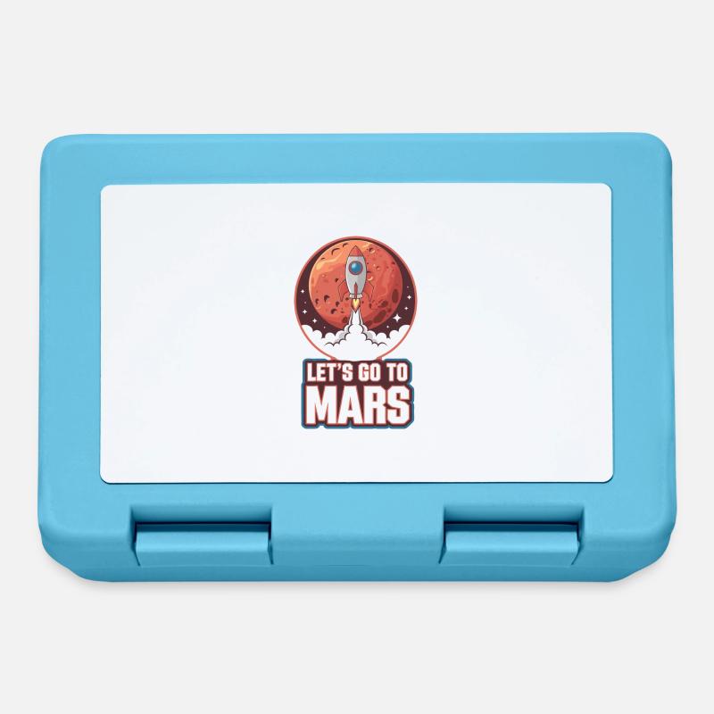 Mars Planet Planeten Sonnensystem - Brotdose - Saphirblau