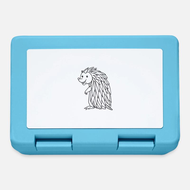 Hedgehog, mammal, gift, gift idea - Lunchbox - sapphire blue