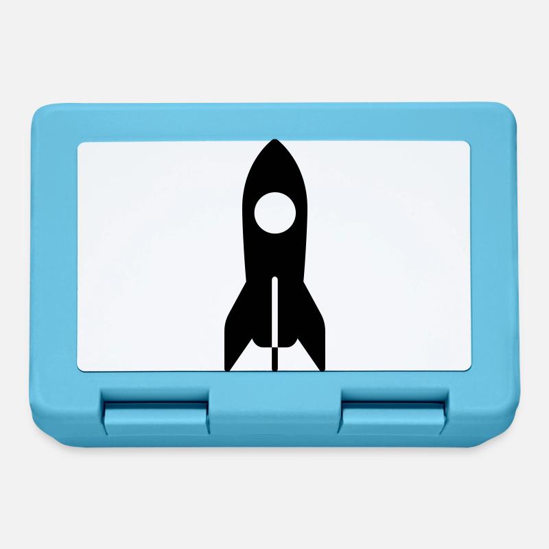 Rocket space Cosmonaut astronaut - Lunchbox - sapphire blue
