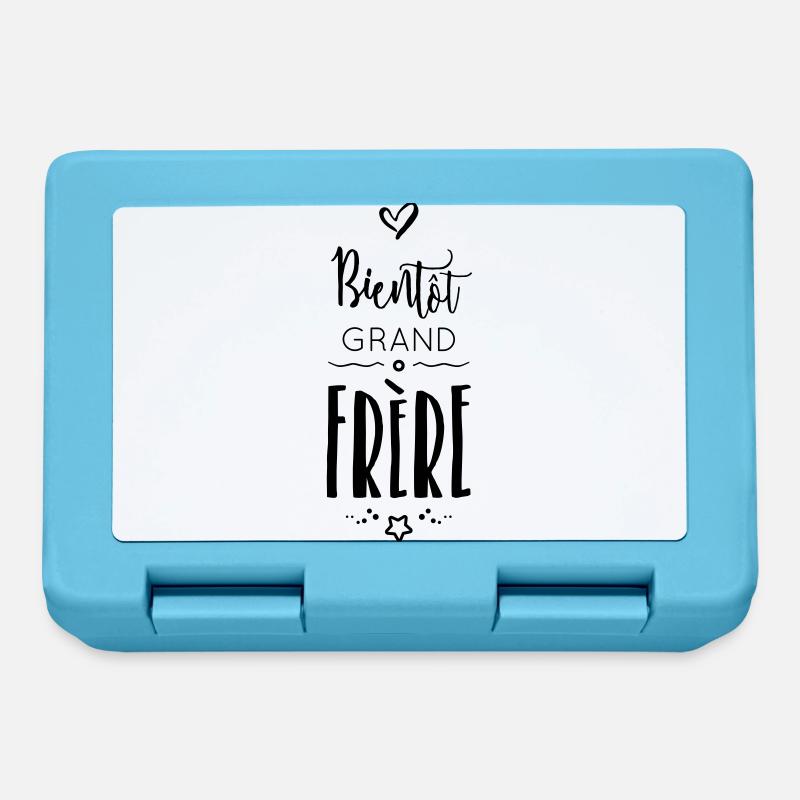 BIENTÔT GRAND FRÈRE - Boîte à goûter - bleu saphir