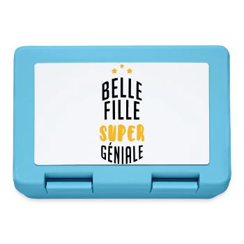 belle-fille / beau-fils / beau fils / belle fille - Boîte à goûter - bleu saphir - Devant