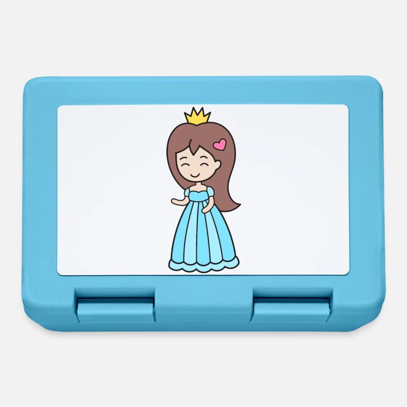 Prinzessin - Brotdose - Saphirblau