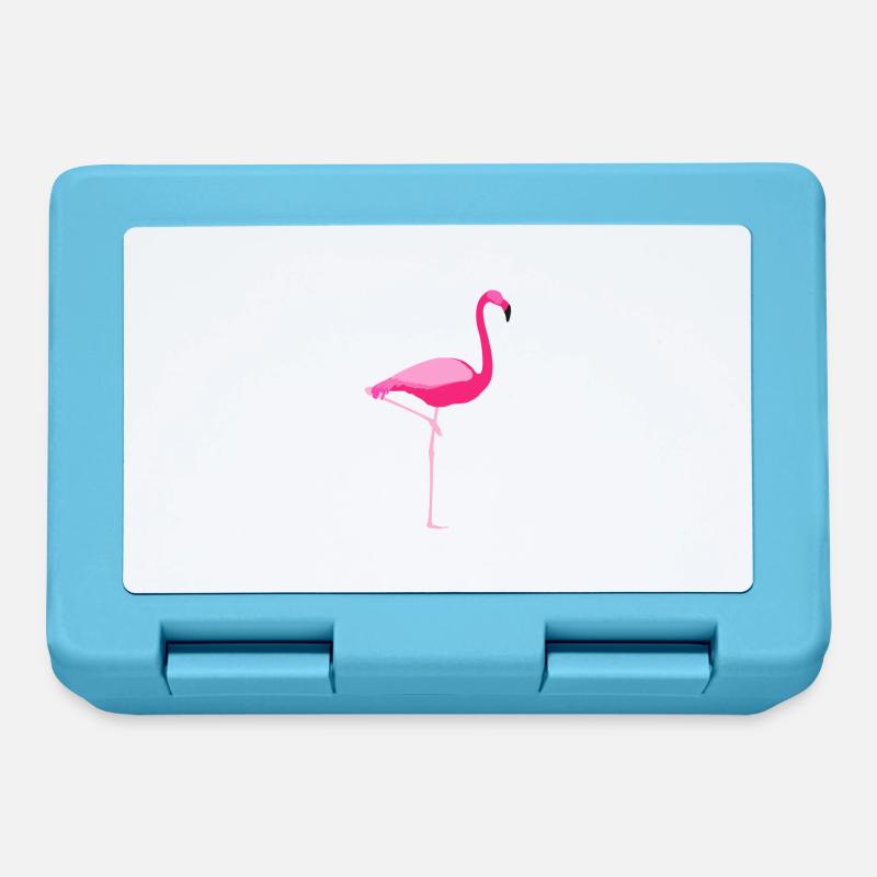 Flamingo - Brotdose - Saphirblau