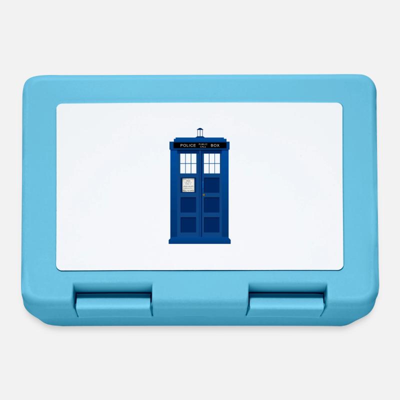 Police box tardis - Boîte à goûter - bleu saphir