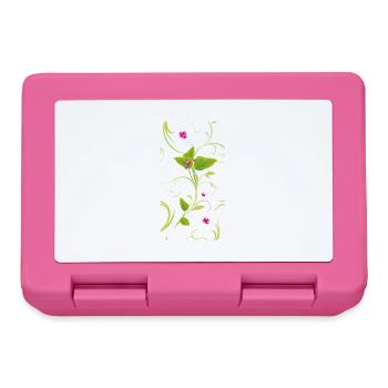 Branche avec des fleurs roses - Boîte à goûter - rose - Devant