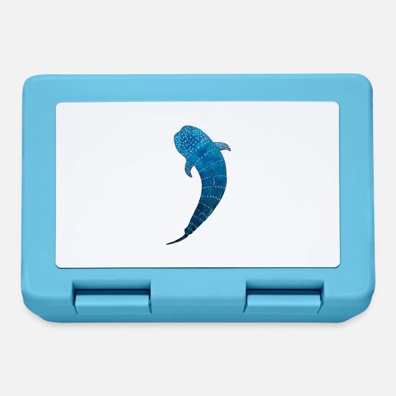 Requin-baleine - Boîte à goûter - bleu saphir
