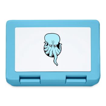 Poulpe trou tentacule ennuyé montrer mauvais œil - Boîte à goûter - bleu saphir - Devant