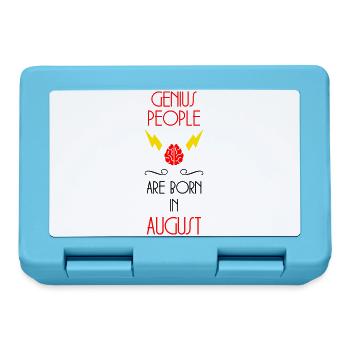 The Genies were born in August Humour - Lunchbox - sapphire blue - Front